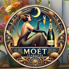 Moët Champagne Art Deco Wall