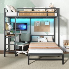 Metal Bunk Bed with Folding