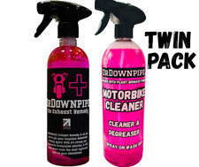 Motorcycle Exhaust Cleaner DrDownpipe & Motorbike Cleaner TWIN PACK