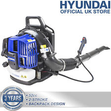 Hyundai Petrol Leaf Blower Cordless 52cc 2-Stroke 170mph Lightweight Backpack