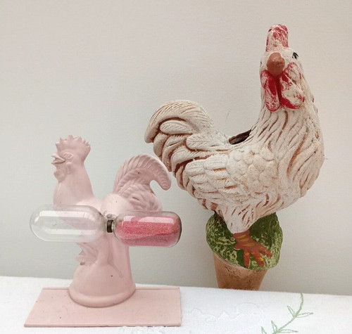 Vintage roosters retro egg - roosters!,