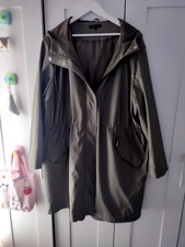 Olive Green Hooded Coat In