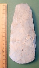 Flaked thin butted flint - flaked,
