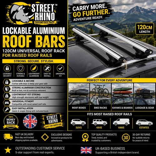 Lockable roof bars - bars, for