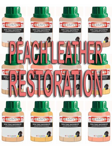 Peach leather restoration - leather,