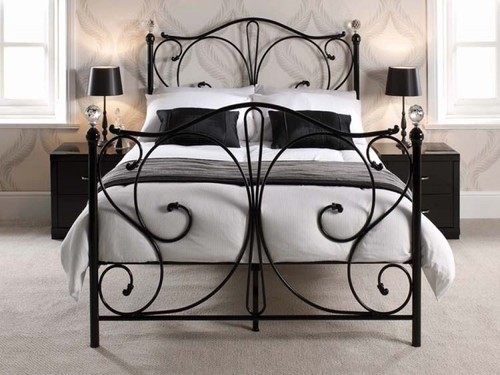 4ft6 double bed frame - bed, *