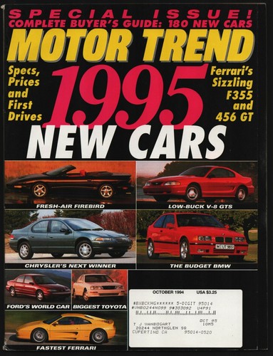 October 1994 motor trend - 1994,