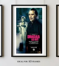 HAMMER HORROR FILMS 'Dracula A.D. 1972' art print poster CHRISTOPHER LEE CUSHING