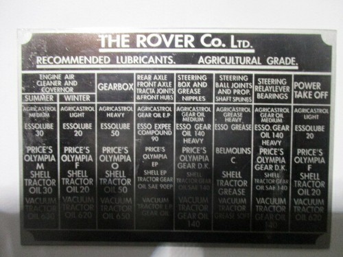 Nameplate sign rover - lr, l