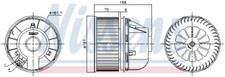 INTERIOR BLOWER NISSENS 87490
