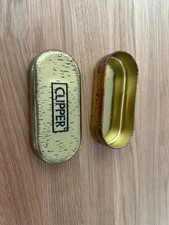 Genuine Clipper Metal Gold Gift Tin Box