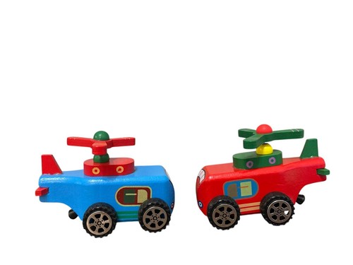 Wooden toy helicopter hand - helicopter, |