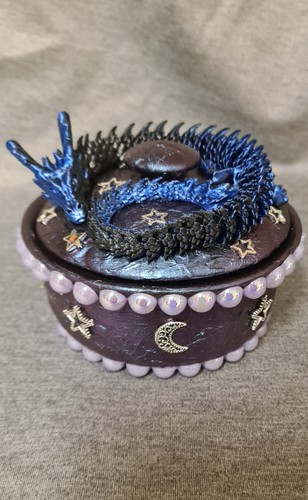 Dragon ceramic trinket - ceramic,