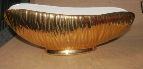 Vintage gold coloured vase - vintage,