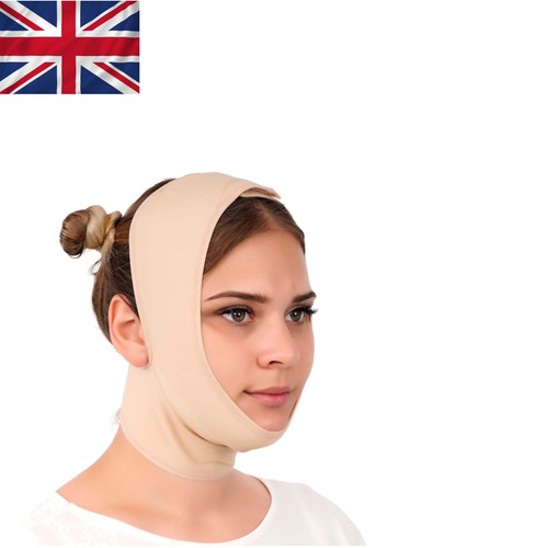Beige neck and chin - chin, slimming