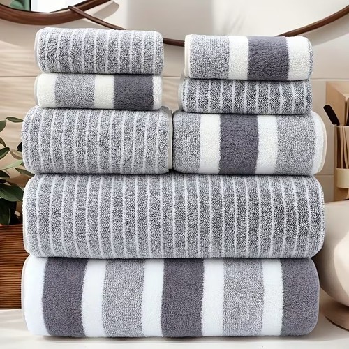 8pcs bath hand - hand, towels