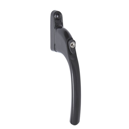 Black upvc window handles with - black,