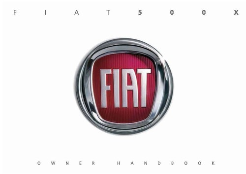 Fiat 500x owners handbook - fiat,