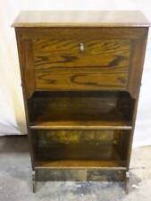 1930,s SOLID OAK  STUDENTS FALL FRONT WRITING BUREAU, BOOKCASE