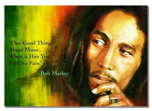 Bob marley reggae portrait - bob,