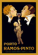 Vintage Porto Ramos-Pinto Poster Port Wine Advertisement 1920 Advertising AZ06