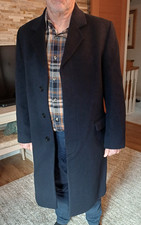 Black crombie coat, c. 1980