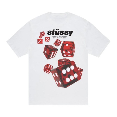 Stüssy rollers tee white - rollers,