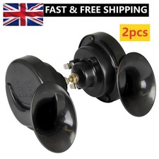 Pair 12v twin black snail - black,