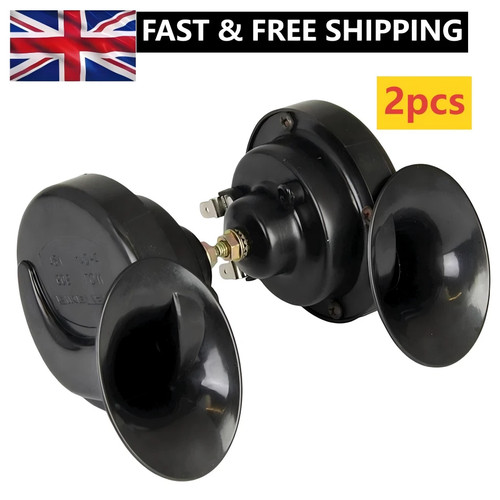 Pair 12v twin - black, snail