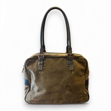 Fendi Mini Suede Khaki