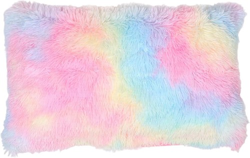 Tie dye faux fur - faux,