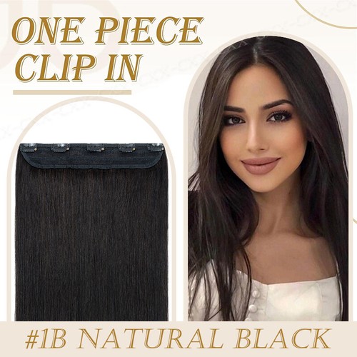 Real remy weft clip one - remy, in