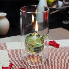 Set 2 X Oil Glass Lamp - 15cm