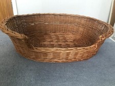 Large Wicker Dog Basket, Used but still Good Condition