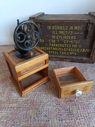 Vintage wooden coffee - wooden,
