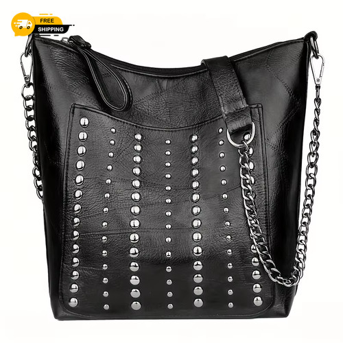 Vintage studded leather - studded,