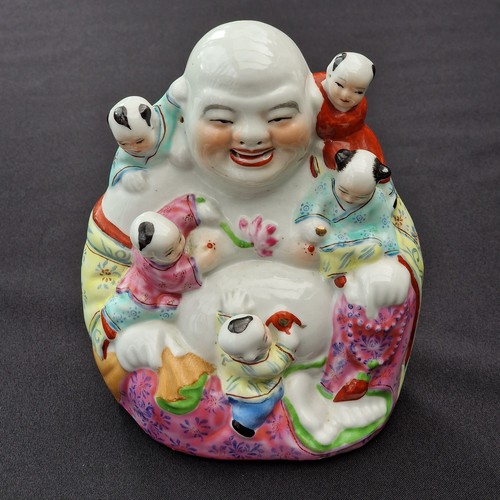 Vintage famille rose - rose, laughing