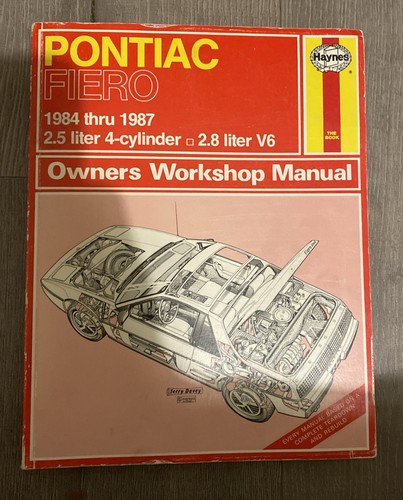 Haynes pontiac fiero 1989 - fiero,