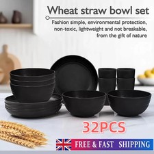 32Piece SETBlack Dinnerware
