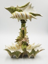 Rare Antique Bisque Dresden Art Nouveau Woman Sea Shells Centrepiece Heubach?