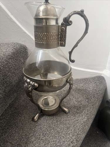 Vintage glass tea pot kettle - glass,