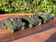 Vintage 1970s Hong Kong Clockwork Toy Tanks x3 Sparking Retro Military Lot