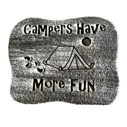 Plastic camping plaque mold