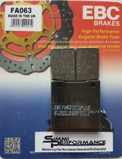 EBC ORGANIC Rear Brake Pads for Suzuki SV650 / S 1999 2000 2001 2002