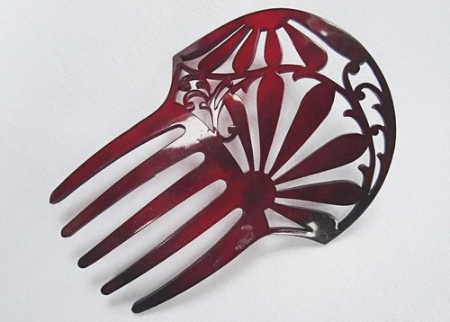 Vintage hair comb - vintage, celluloid
