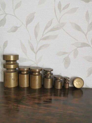 Vintage set metric - vintage, brass