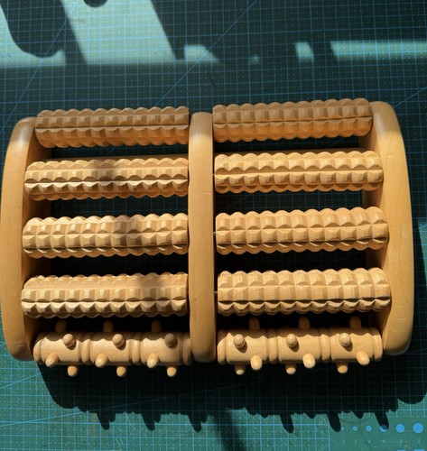 Wooden foot roller - wooden,