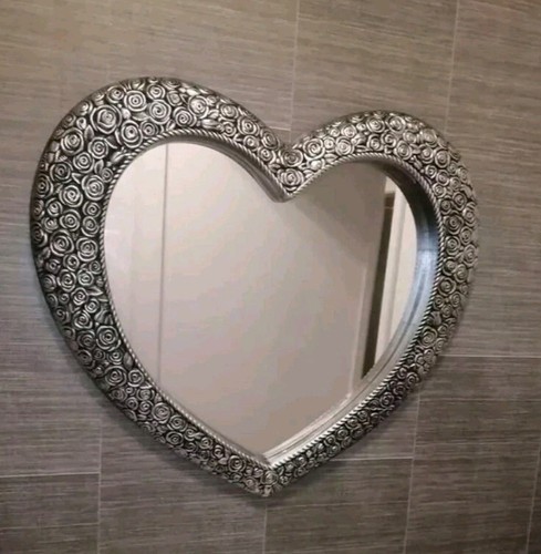 Large mirror heart shape - large,