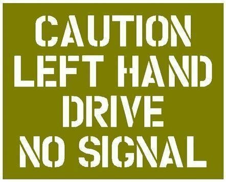 Left hand drive stencil - , ww2