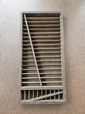 Antique Wooden Printer Drawer Hamilton Quarter Size Rule Case No.3045 15.5x7.5" 